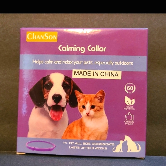Pack 60 Day Calming Pet Collar for Cats & Dogs Lavender Chamomile New - Picture 3 of 4